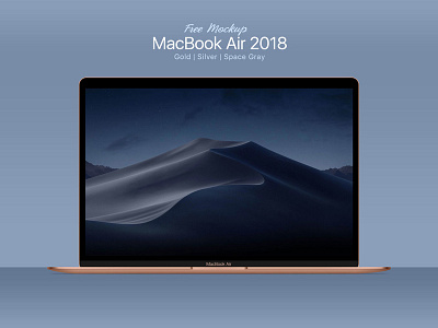 Free MacBook Air 2018 Mockup PSD, Ai & EPS