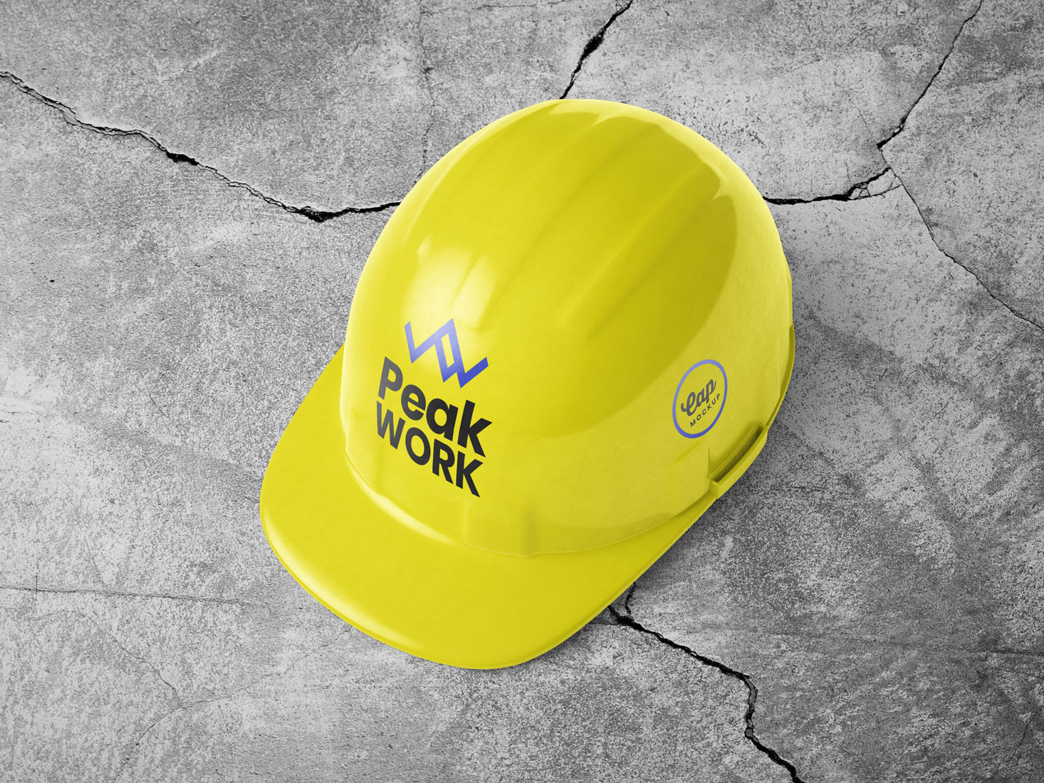 Download Free Construction Safety Helmet / Cap Mockup PSD by Zee Que | Designbolts on Dribbble