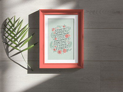 Free Photo Frame Under Natural Sunlight Mockup PSD