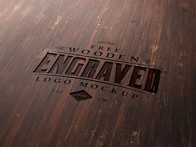 Free Wood Engraved Logo Mockup PSD engraved logo mockup free download free mockup free psd freebie logo mockup mock up mockup mockup psd psd psd mockup