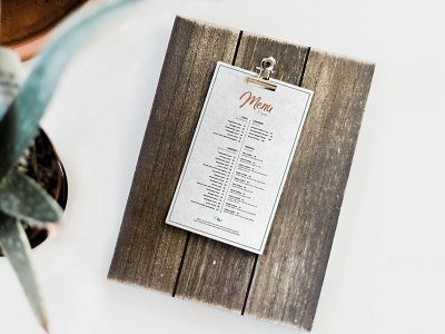 Download Free Hotel Restaurant Menu Card Mockup Psd By Zee Que Designbolts On Dribbble