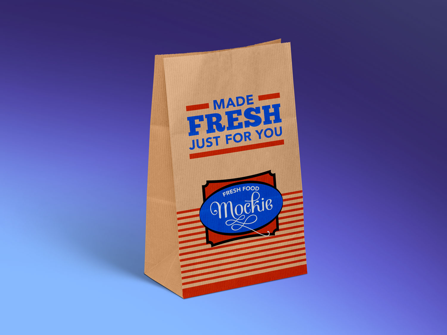Download Free Kraft Paper Take Away Food Packaging Mockup Psd By Zee Que Designbolts On Dribbble