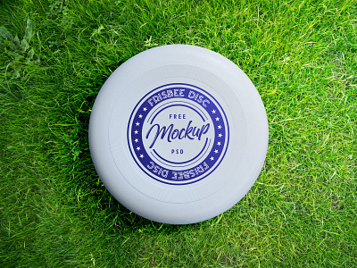 Free Frisbee Disc Mockup PSD
