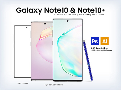 Free Samsung Galaxy Note10 & Note10+ PSD & Ai Files ai mockup free mockup galaxy note10 mockup galaxy note10 plus mockup psd mockup samsung galaxy samsung galaxy note10 mockup