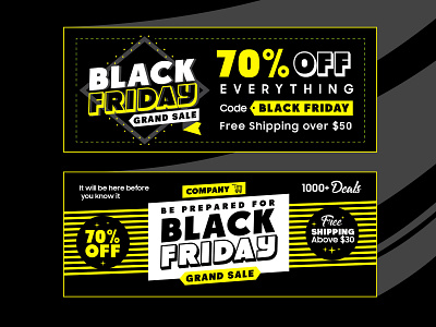 Black Friday Deals 2019 Free Banners in Ai Format
