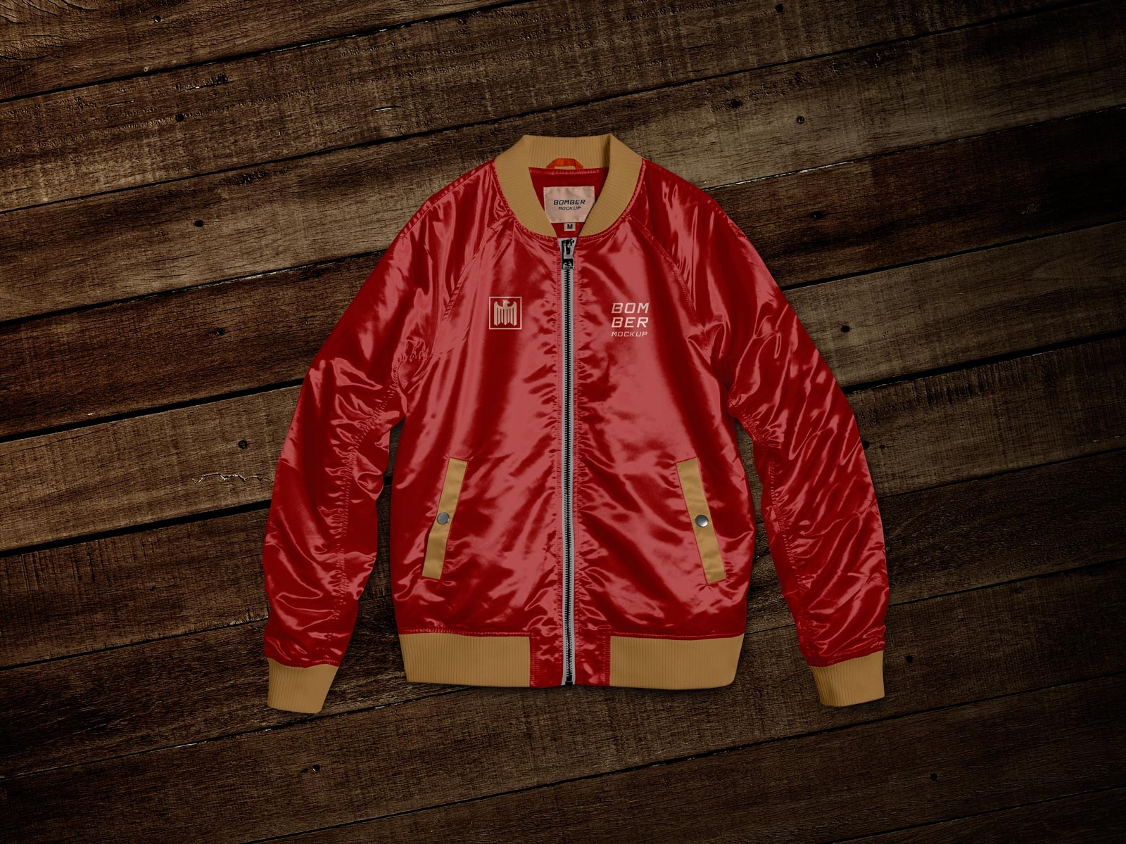 Free Bomber Jacket  Mockup  PSD by Zee Que Designbolts on 