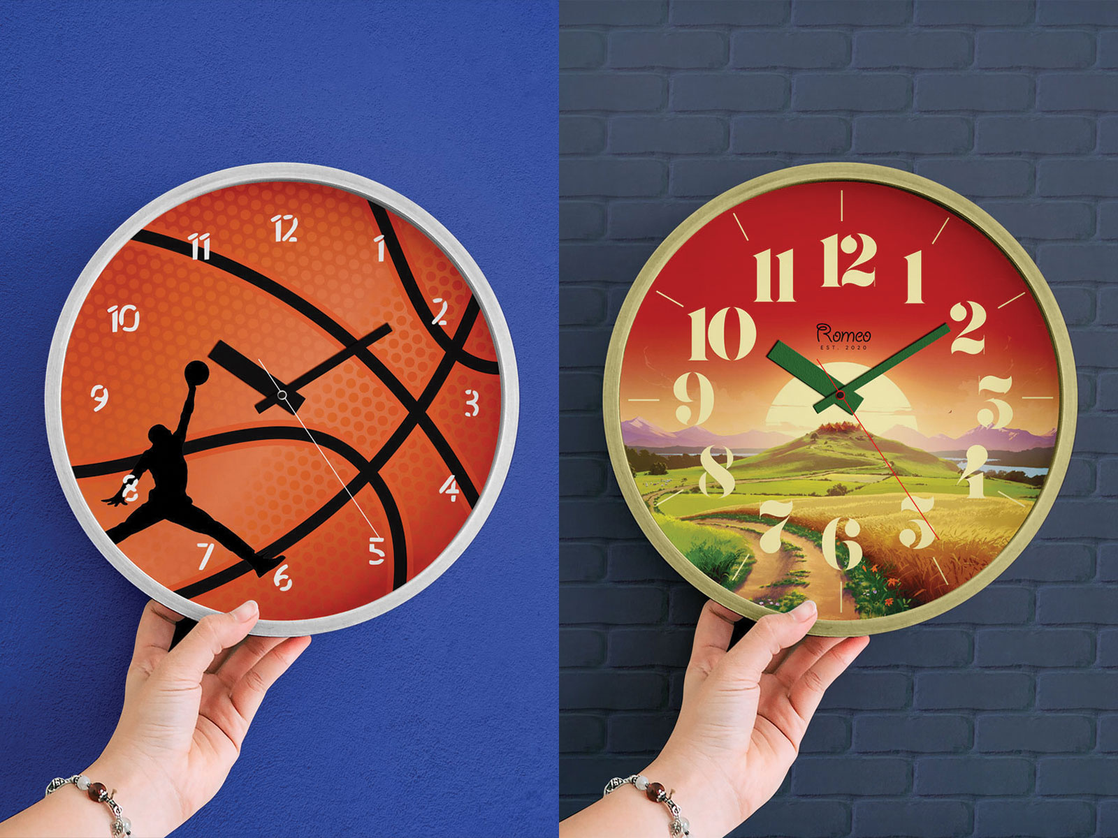 Free Wall Clock Mockup PSD by Zee Que | Designbolts on Dribbble