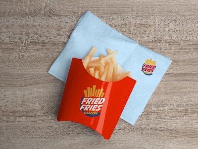 Free French Fries Packaging Mockup PSD
