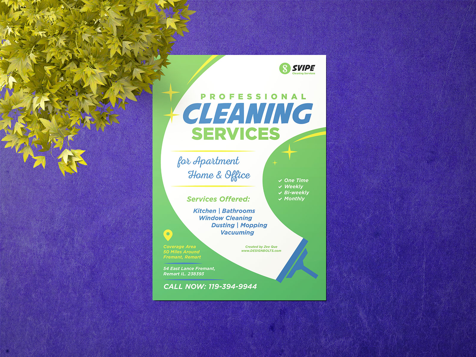 Free Cleaning Services Flyer Design Template Ai by Zee Que Intended For Service Flyer Template Free