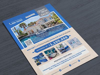 Free Real Estate House For Sale Flyer Design Template Psd By Zee Que Designbolts On Dribbble