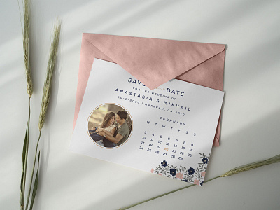 Free Save the Date Postcard Design Template/ Envelope Mockup PSD envelope mockup free mockup mockup postcard design postcard template save the date