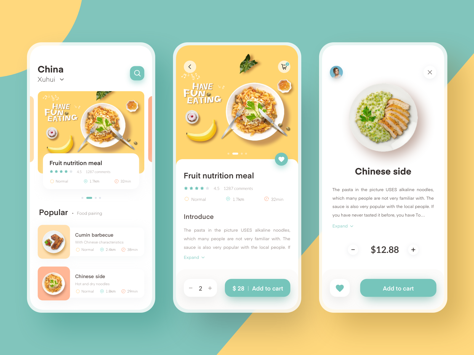 Food delivery App by Xupan on Dribbble
