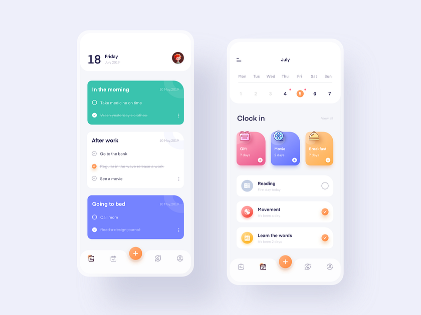 Notepad application by Xupan on Dribbble