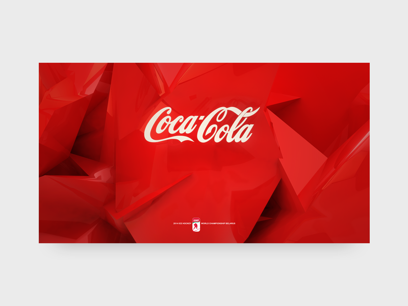 Coca Cola coca-cola presentation cinema4d background 3d poly