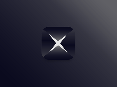 Project X app form geometric hero icon ios power secret slice super x