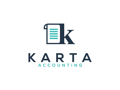 Karta Accounting accounting book bookkeeping k logo