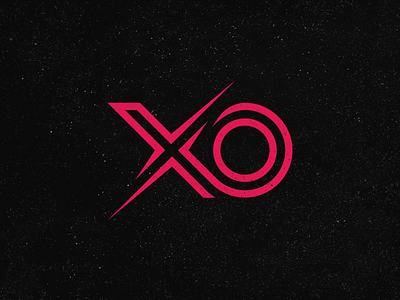 XO letter lettermark logo modern o x xo