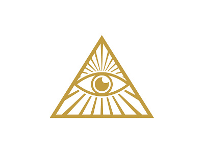 The All Seeing Eye all design eye gold logo minimal seeing symbol the