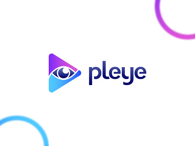 Pleye Logo Design branding design eye logo play