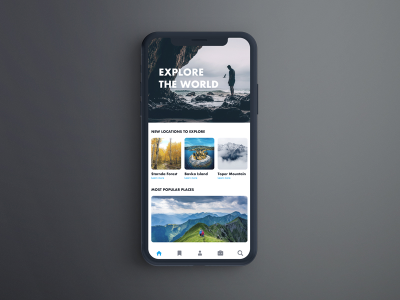 Explore / App UI by Zoltán Czékmány on Dribbble