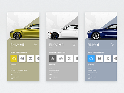 BMW / App UI app application bmw car design illustration layout typography ui ux web