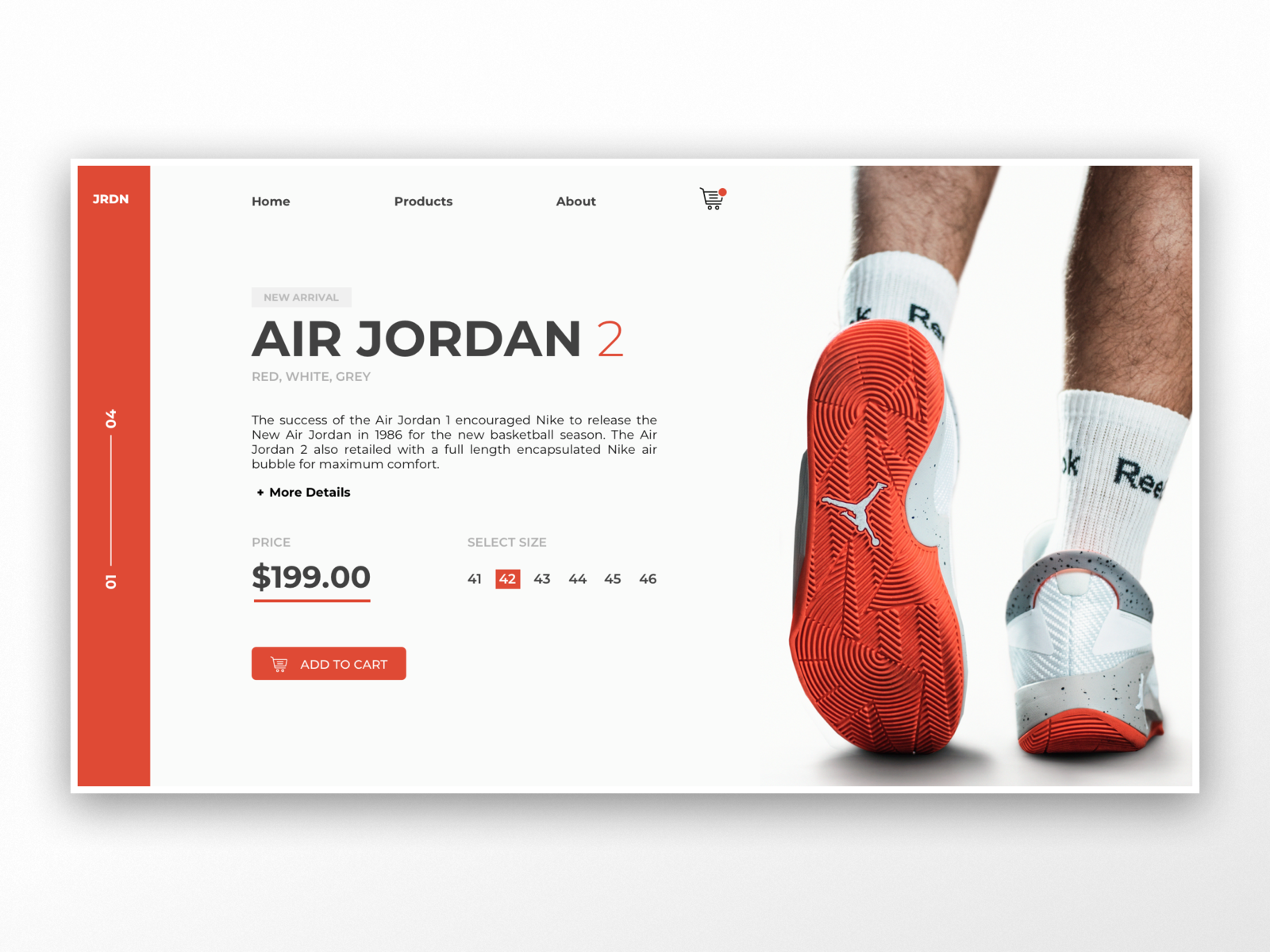 Air Jordan / Webshop UI by Zoltán 
