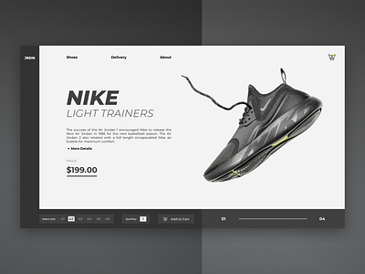 Nike Shop / Web UI by Zoltán Czékmány on Dribbble