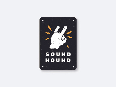 Sound Hound badge bike blackletter branding handmade identity illustration logo mark motorcycle print symbol