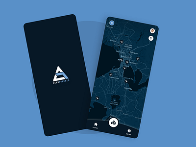 Aero Tracker Mobile App Design app app design app ui application ui branding design mobile app ui