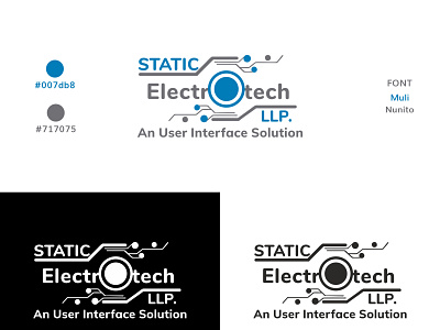 Static Electrotech LLP. branding design illustration logo typography