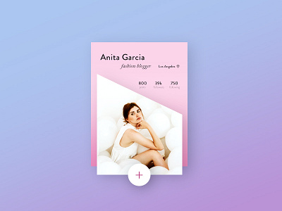 UI #6 User Profile card dailyui design flat screen ui user profile