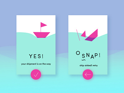 UI #9 Flash Message daily ui delivery flash message ship ui ui design