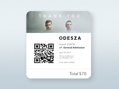 UI #15 receipt card