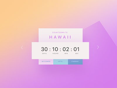 UI #18 Countdown countdown daily ui days hours minute time timer ui vacation