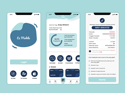 Ez Mobile app branding design ui ux