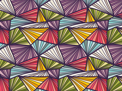 Angled world abstract background colorful flow geometric lines pattern rainbow seamless triangle wallpaper