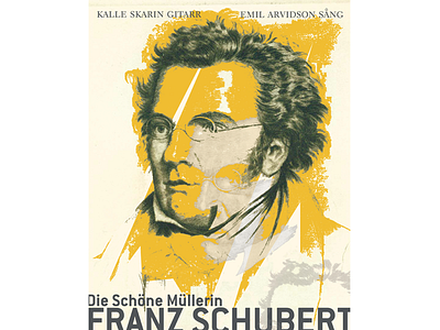 Franz Schubert music poster typography