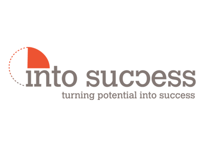 Into Success logo logotype typography