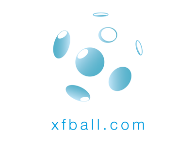 Xfball Logo Blue logotype