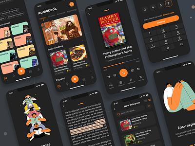 Audiobooks App Darkmode