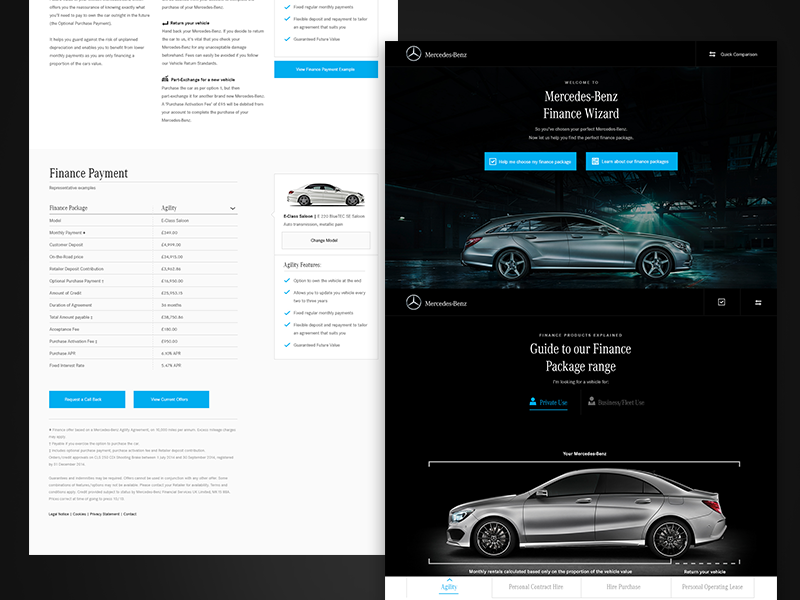 Mercedes Benz Finance Explained by Allan Williams on Dribbble
