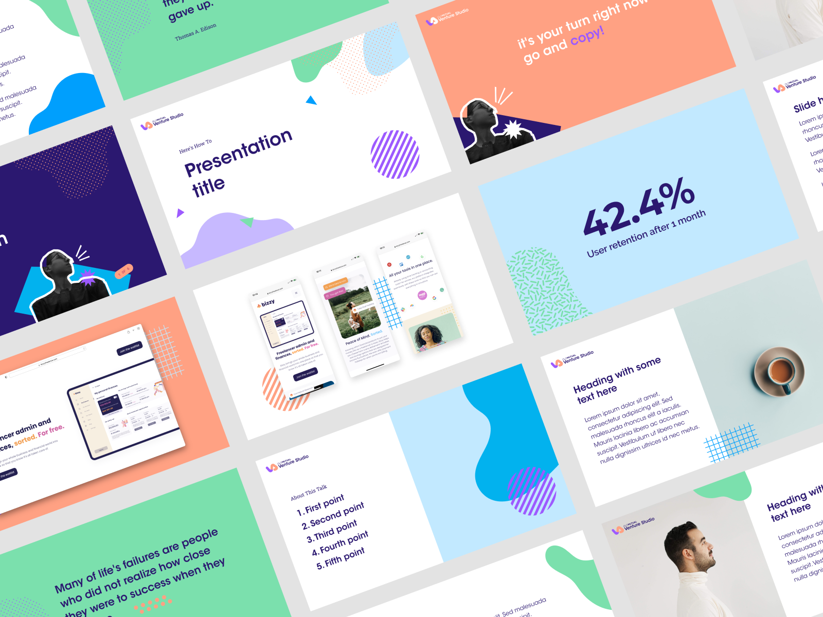 Venture Studio Deck Design by Laetitia Van der Merwe on Dribbble