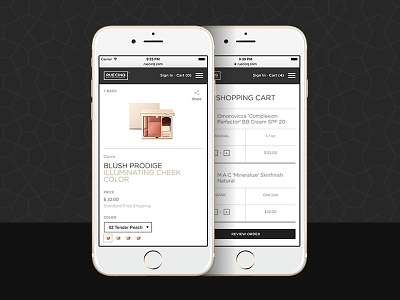 Cosmetic Shop Mobile comsetics graphic design mobile responsive ui user interface