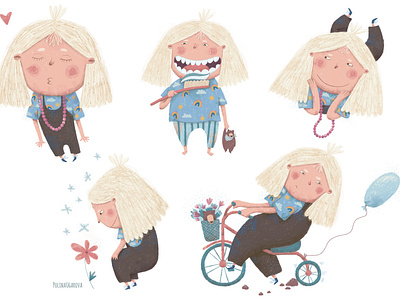 A little girl, character design