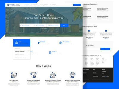 Website Design for Energy Lead Company