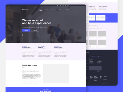 Homepage for Creative Agency