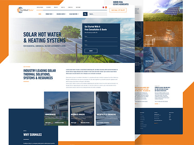 Homepage for a sustainable company