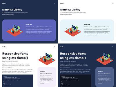 Portfolio Site V2 blog dark ui illustraion light ui portfolio portfolio page portfolio site website