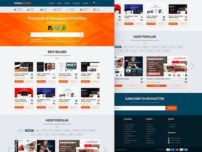 ThemesMasters — Thousands of Templates in One Place design main page portal search template theme themesmasters web website