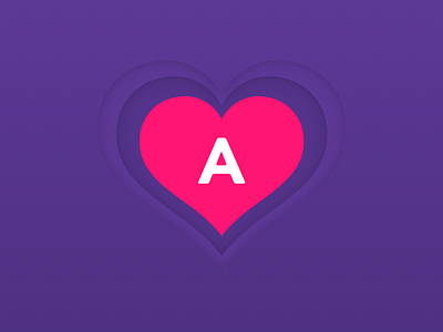iOS App ALIRO — Logo app dating heart icon ios logo love messenger photo social